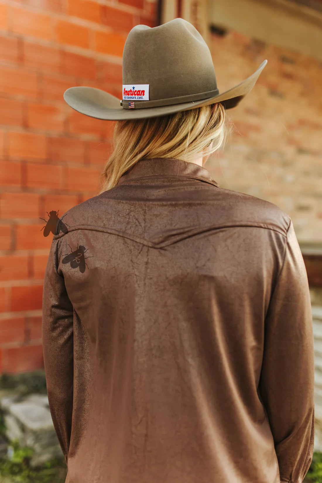 LEATHER LUX SHIRT *CHOCOLATE
