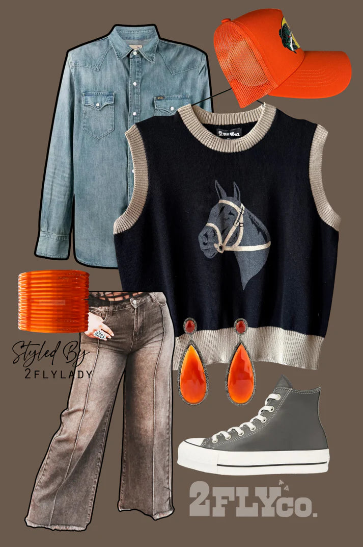 RETRO RANCH SWEATER VEST