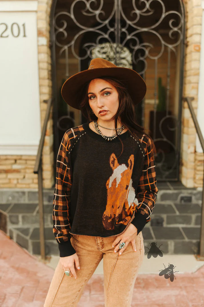 SIDE PONY SWEATER