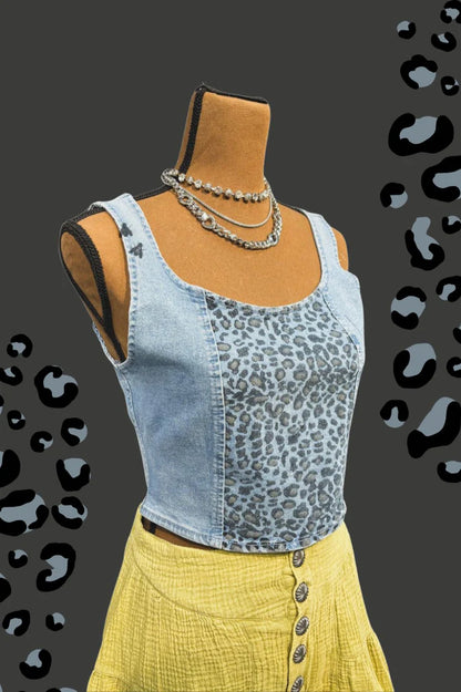 RUN WILD DENIM TANK