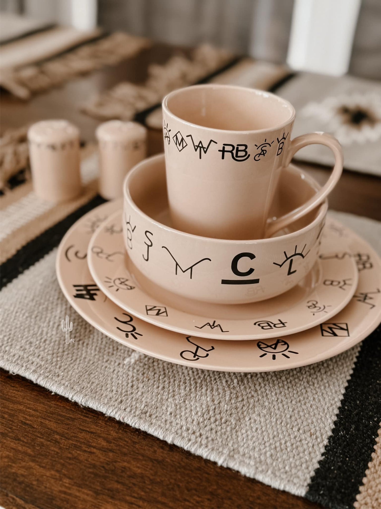 BRANDED DINNERWARE SET (only 1 set available)