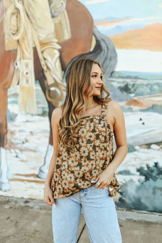 BUCKIN BIBS TOP *FLORAL