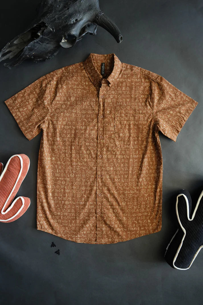 BRAND YUR CATTLE BUTTON DOWN [MENS]