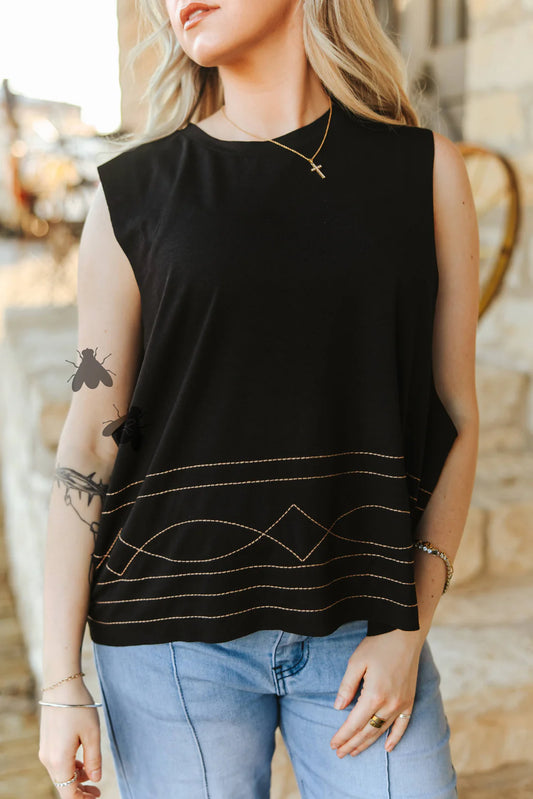 RODEO STITCH TOP