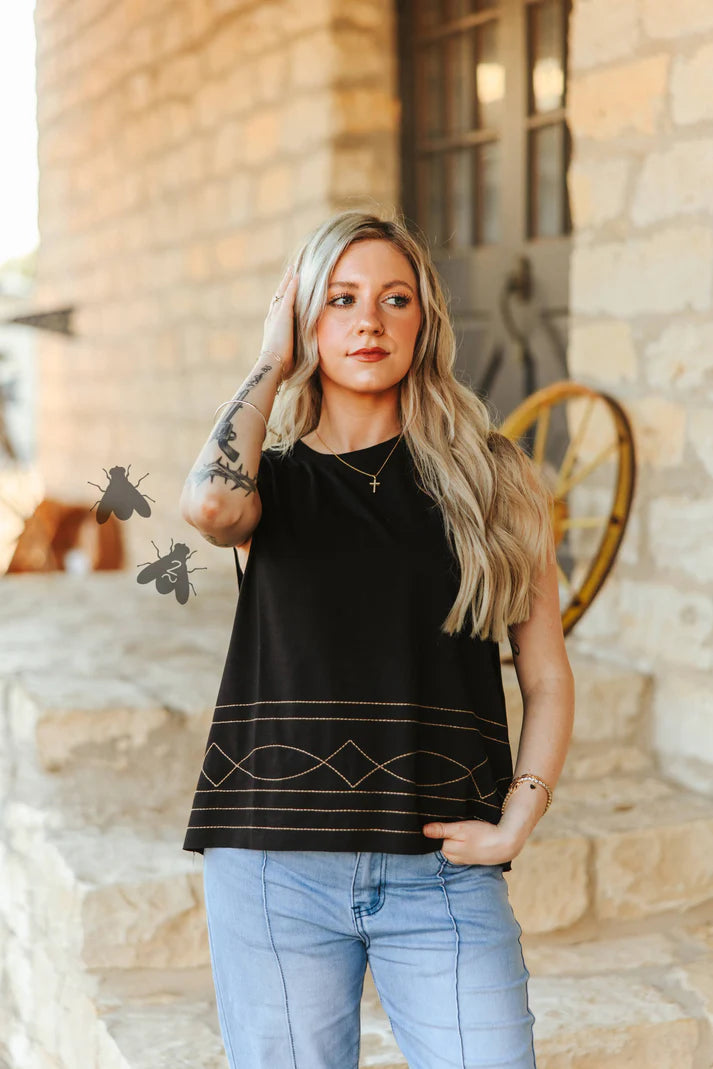 RODEO STITCH TOP