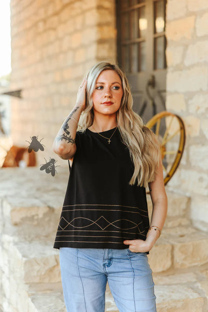 RODEO STITCH TOP