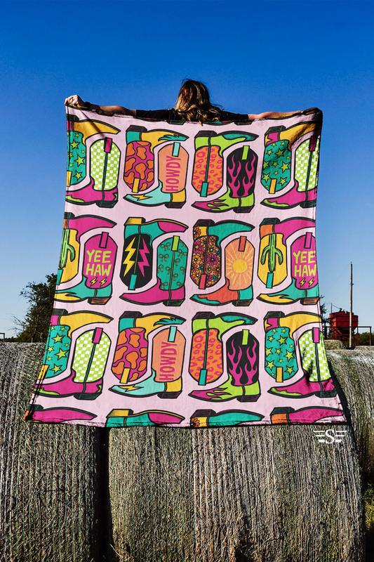 Colorful Boots Blanket (3 sizes)