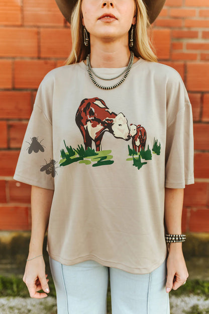 CATTLE HAVEN TEE *DUSTY