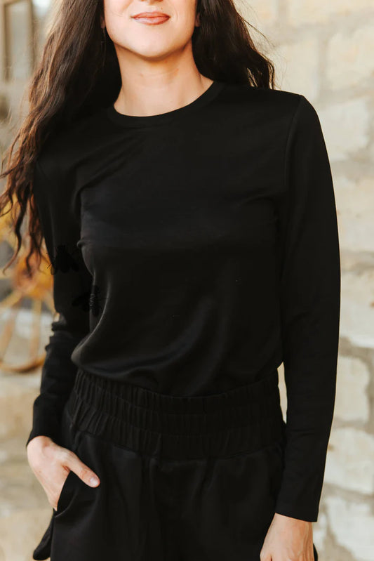 CLOUD BASIC L/S TOP *MIDNIGHT
