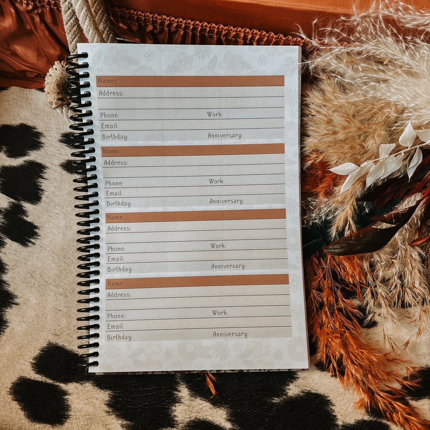 Address Book - Wildflower Cover