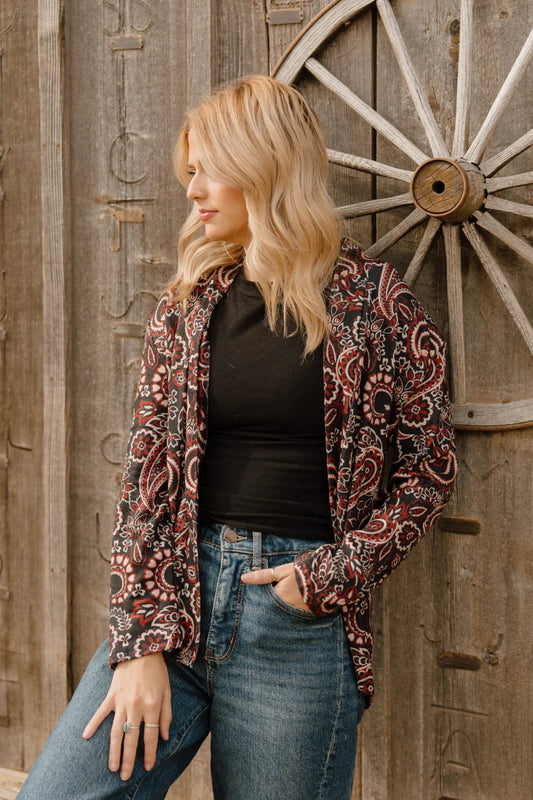 DESERT DAHLIA CARDIGAN