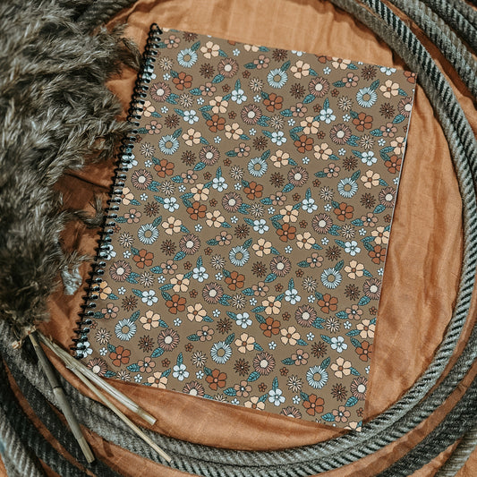 Floral Lined Notebook