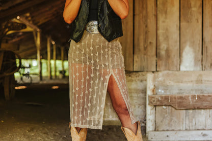 SOUTHERN DRAW SKIRT *BONE