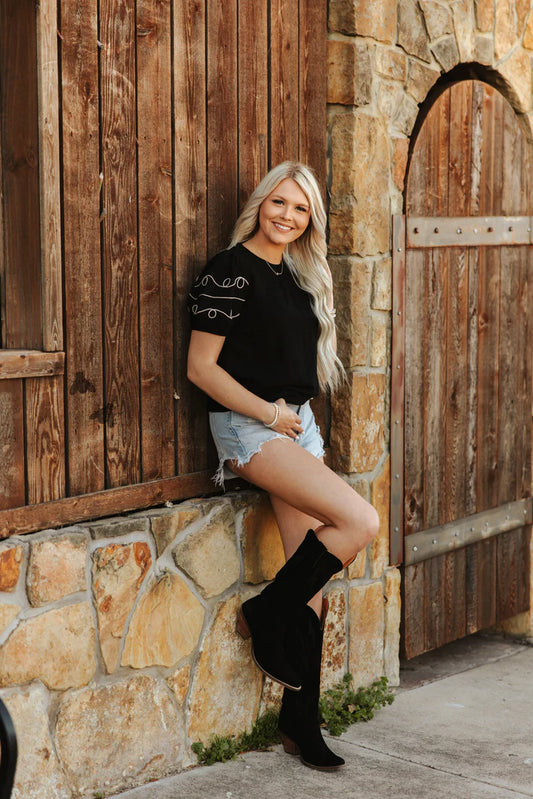 LOOPTY LARIAT TOP