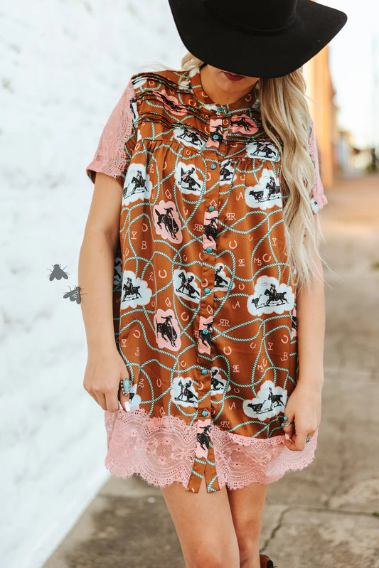 BLUSHIN BRONCO DRESS/KIMONO