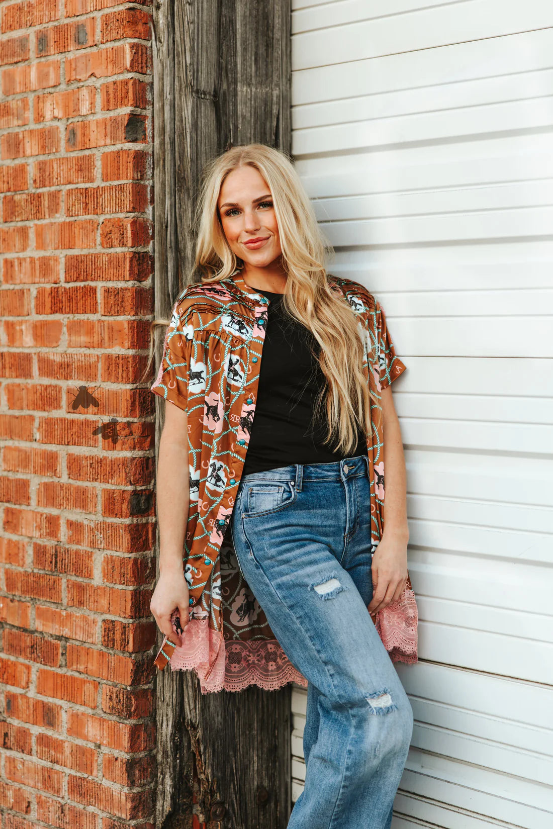 BLUSHIN BRONCO DRESS/KIMONO