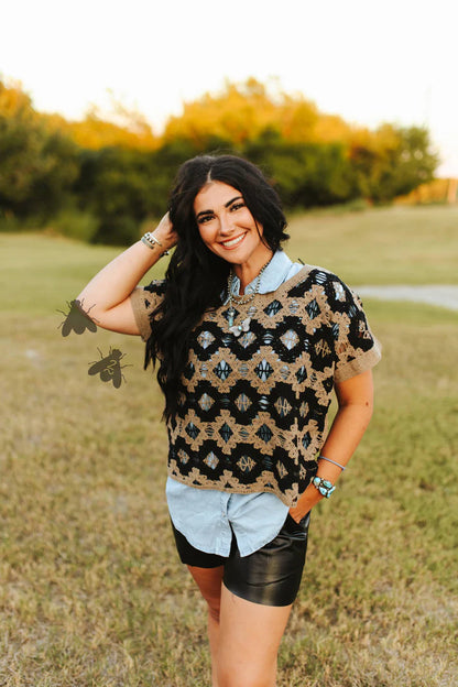 WILD WEST WEAVES TOP