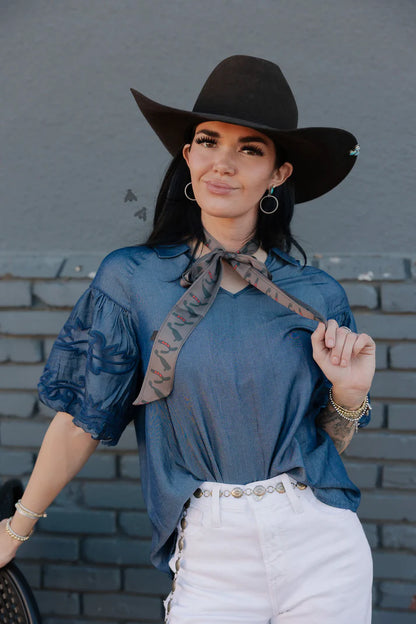 SWEETWATER STITCH *DENIM TOP