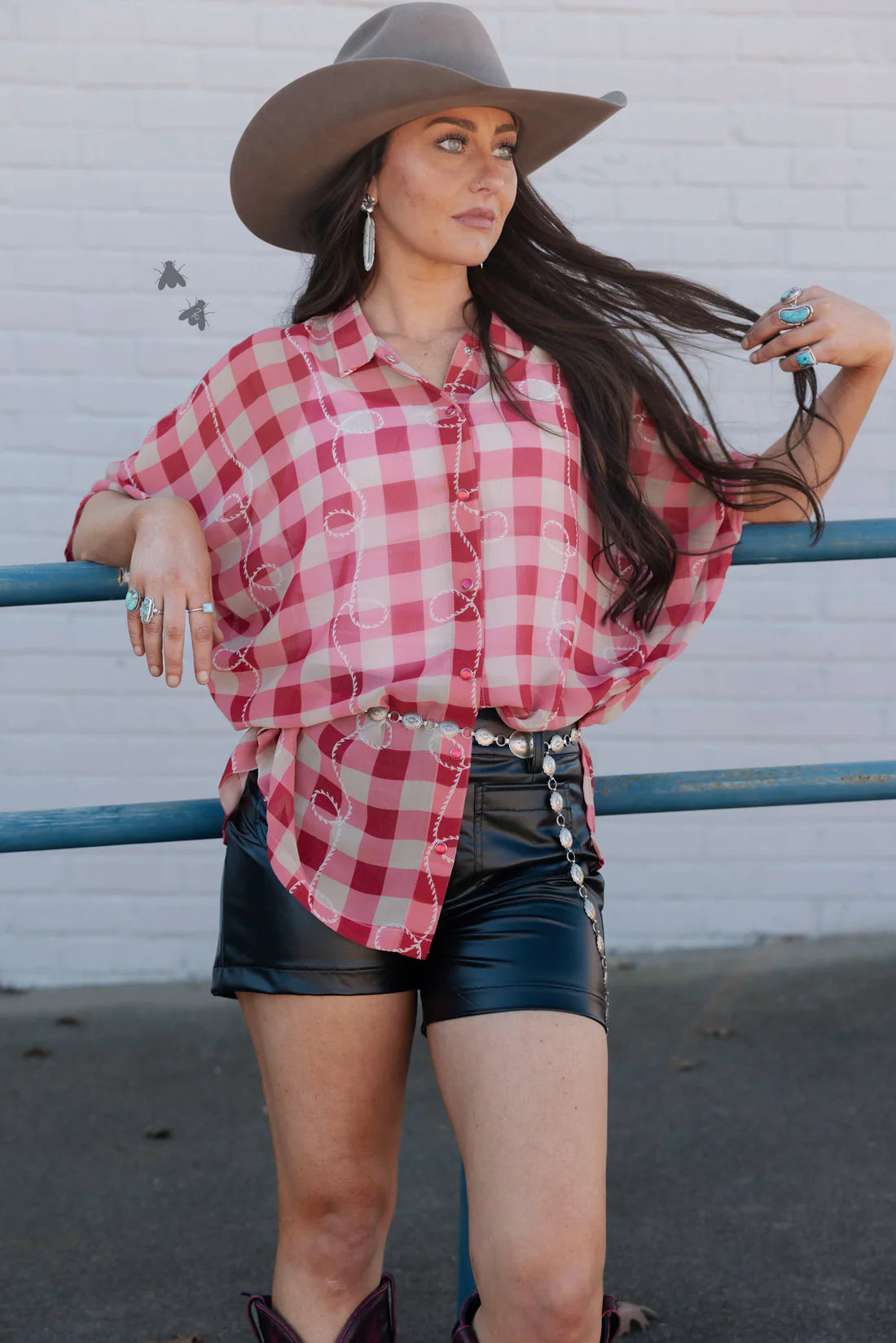 SQUARE DANCE *GINGYROPE TOP