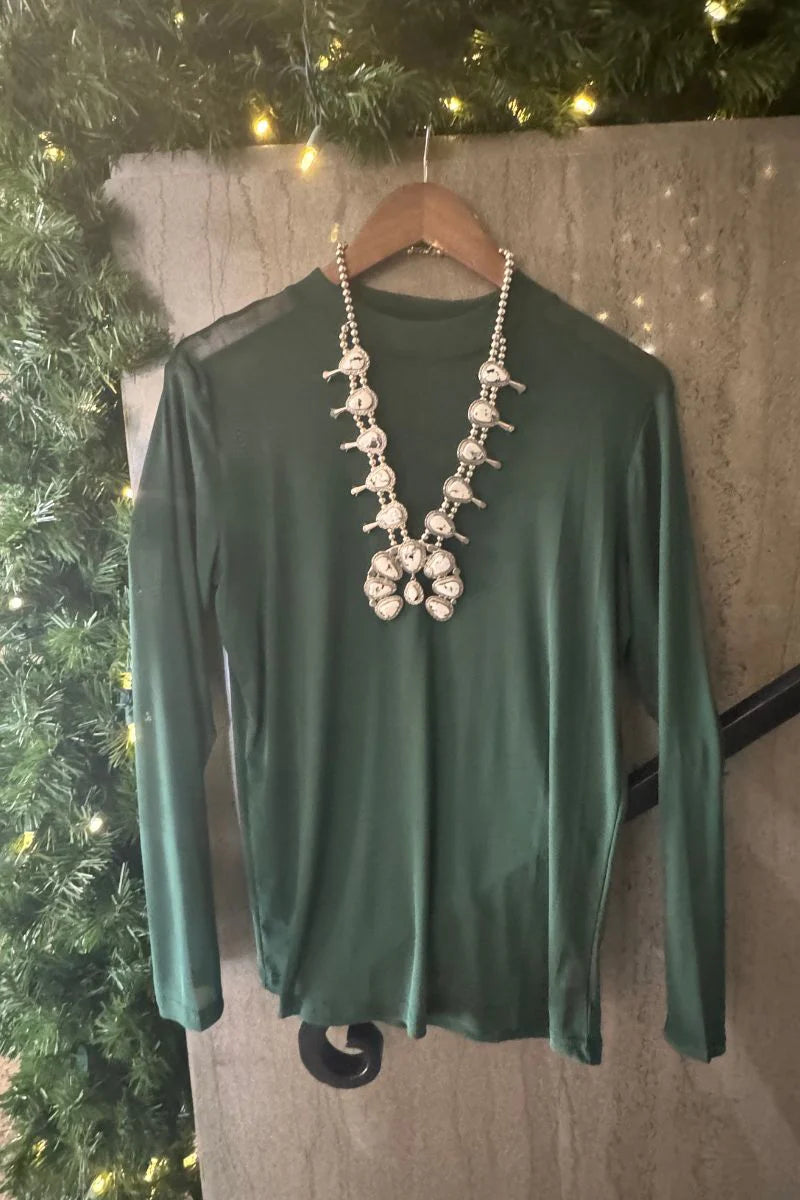 MESHED OUT GREEN