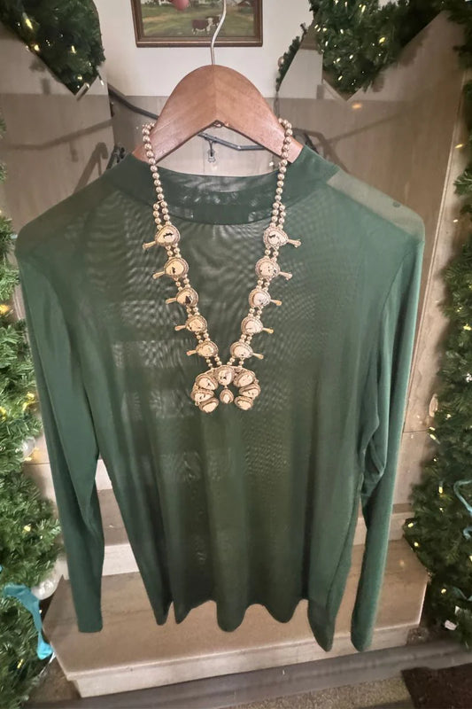 MESHED OUT GREEN
