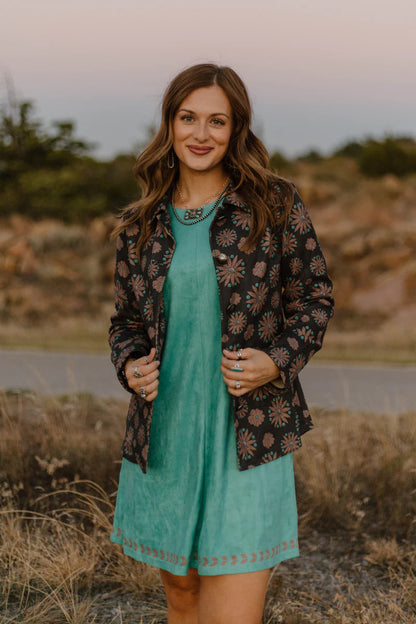 TURQUOISE TRAILS DRESS