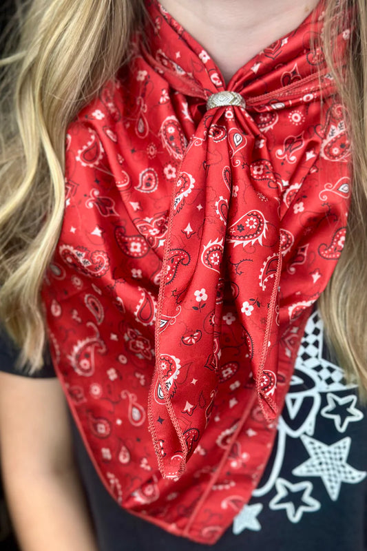 BANDANA BABE RED WILD RAG