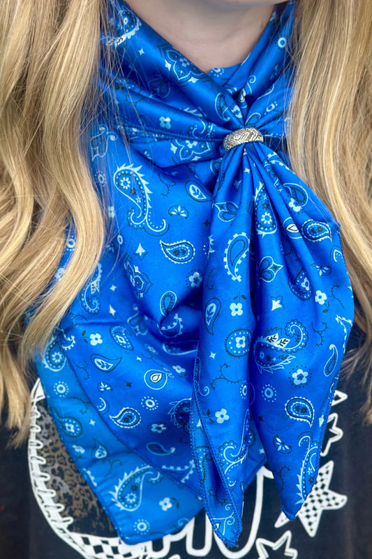 BANDANA BABE BLUE WILD RAG