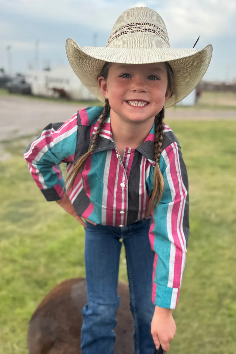 NEW TO COUNTRY BUTTON UP KIDS