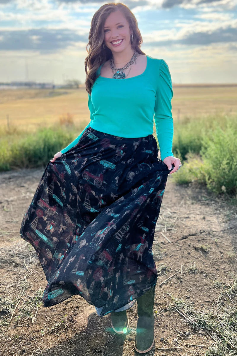 GOD'S COUNTRY MAXI SKIRT