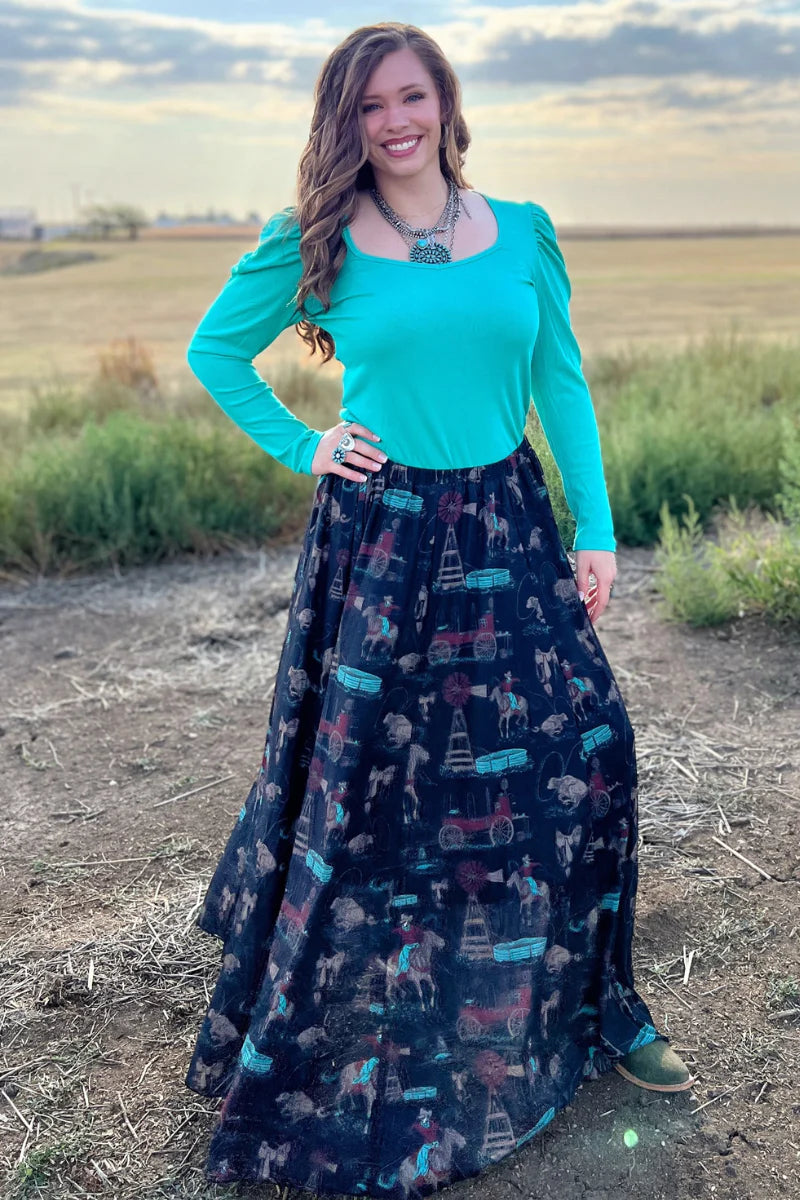 GOD'S COUNTRY MAXI SKIRT