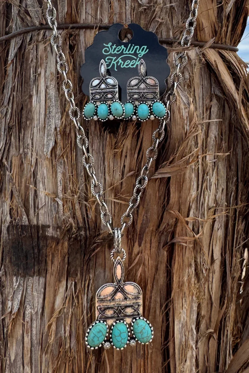 STITCHED IN STONE NECKLACE
