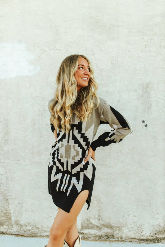 RUIDOSO RODEO SWEATER DRESS