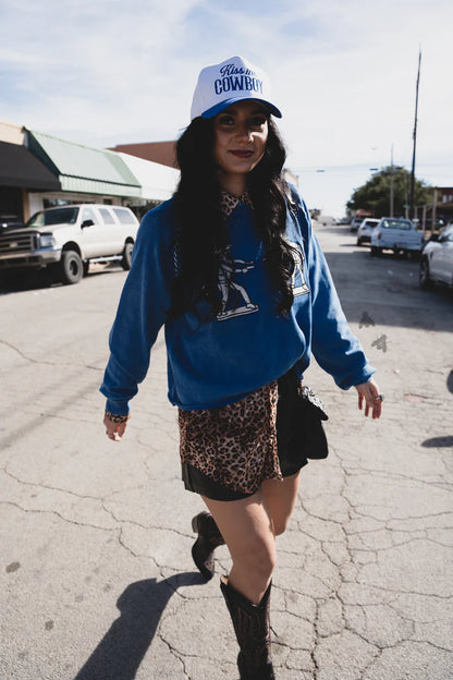 COBALT COWBOY *BLUE PULLOVER