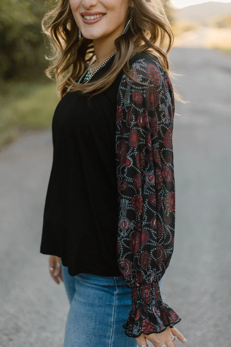 PEARLS IN DECEMBER TOP