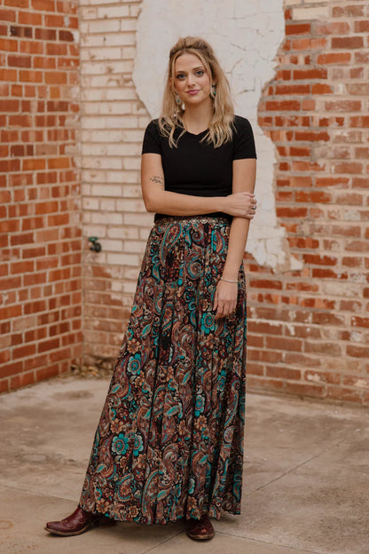 SAGEBRUSH SWIRL MAXI SKIRT